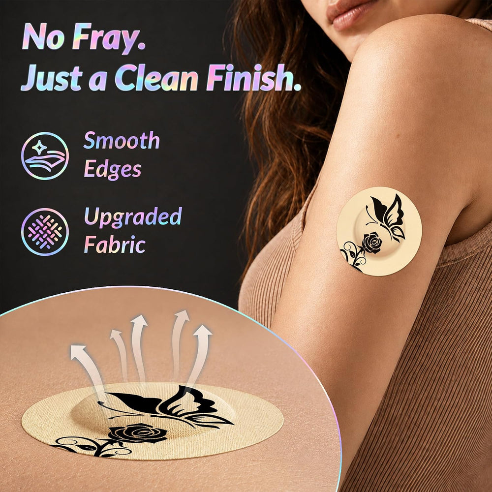 20 Pack/10 Tattoo Designs, Amolyfe Dexcom G7 & Stelo Overpatches Waterproof