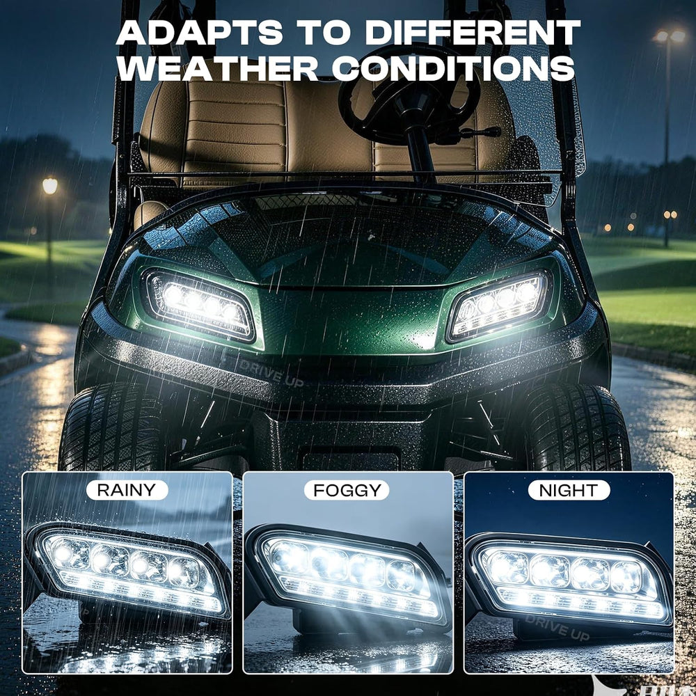 Golf Cart Tempo LED Light Kit for Club Car Tempo, Golf Cart LED Headlight and...