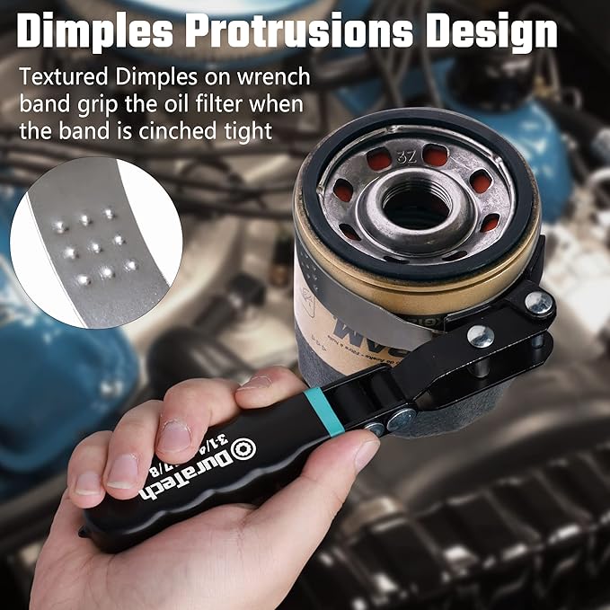 DURATECH 8-Piece Oil Filter Swivel Wrench Set, Wrenches Cover 2-3/4" to ...