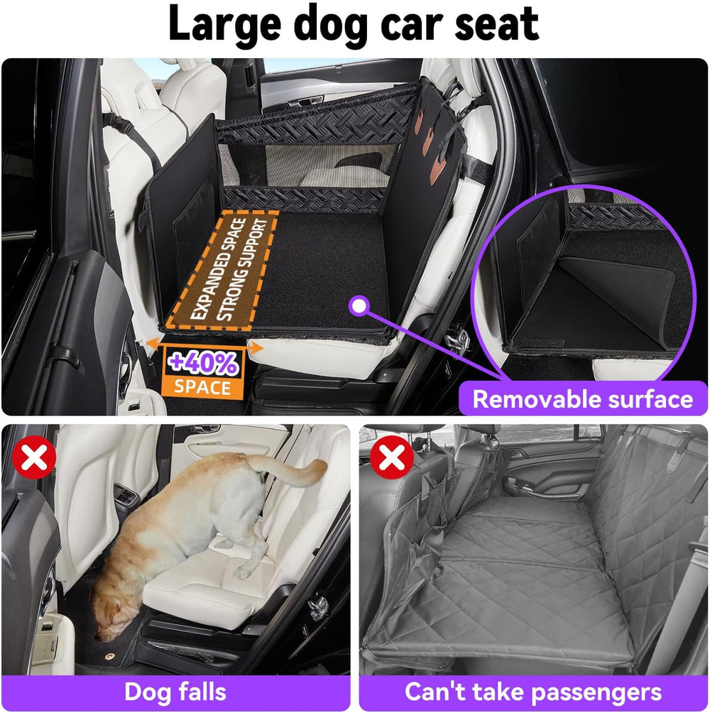 TKYZ Dog Car Seats for Large Medium Dogs Car Seat Cover,Puppy Pet Carseats(Bl...