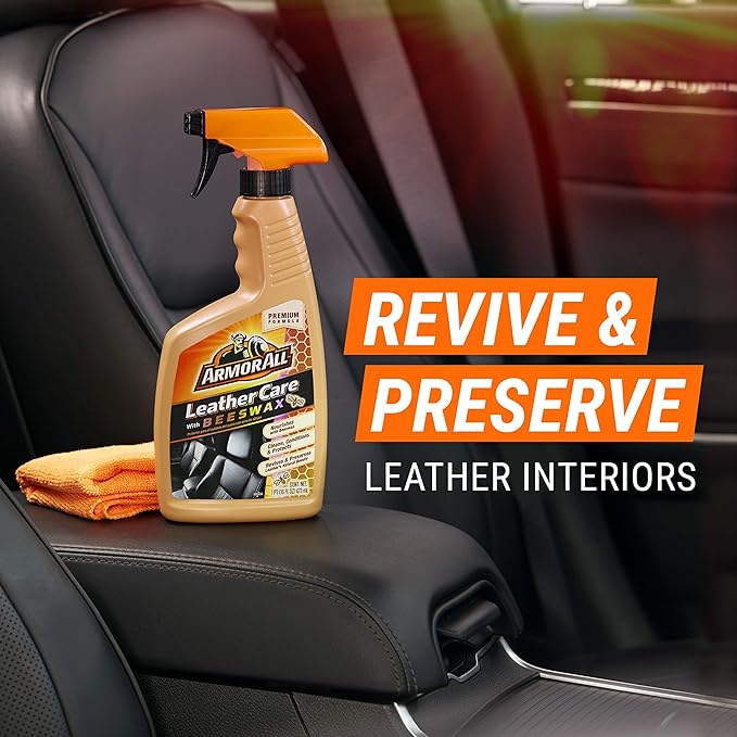 Armor All Car Leather Care Spray Bottle, Cleaner (6 Pack)