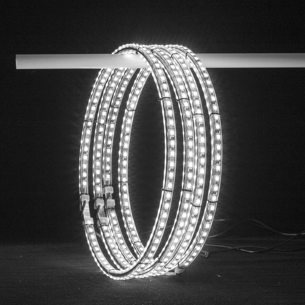 4pcs 17.5 inch Double Row Wheel Lights for Truck/Car/ATV/UTV, Dancing Chasing...
