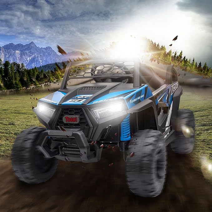TOBBI 12V Kids Ride on Car, Electric Off-Road UTV Truck