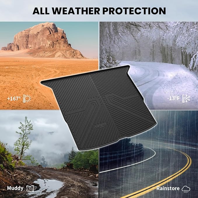 LASFIT Trunk Mat for Honda Passport 2019 2020 2021 2022 2023 2024 2025
