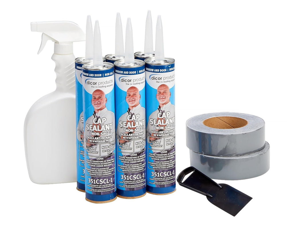 Dicor CS112KIT Seal-Tite Corner Seal Kit, 1.5"" x 50', RV Sealing