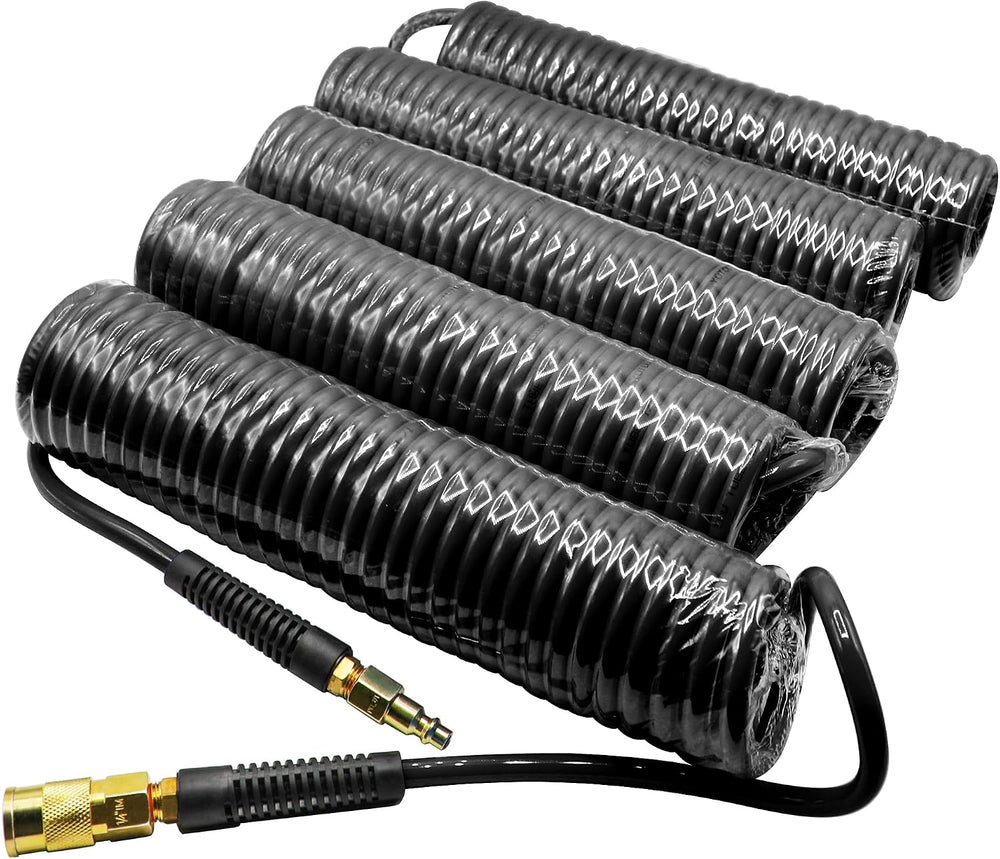 YOTOO 5 Pack Polyurethane Recoil Air Hose, Air Compressor Hose 1/4" Inne...