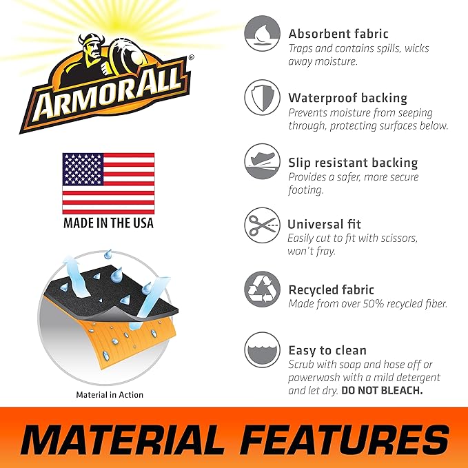 Armor All Original Garage Floor Mat, Protects Surfaces, Transforms Garage