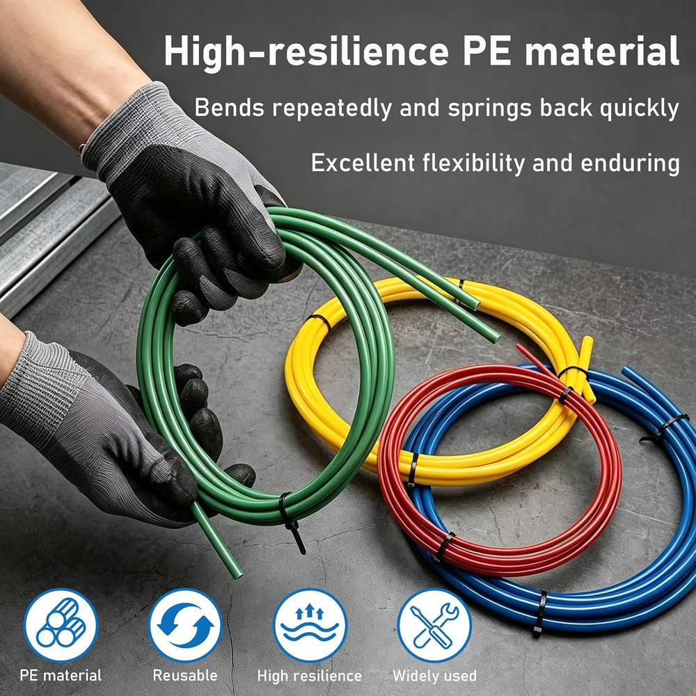 4Pcs 4M Air Conditioning Copper Tubing Pipe Extension Kit 1/4, 1/2, 3/8, 5/8 ...