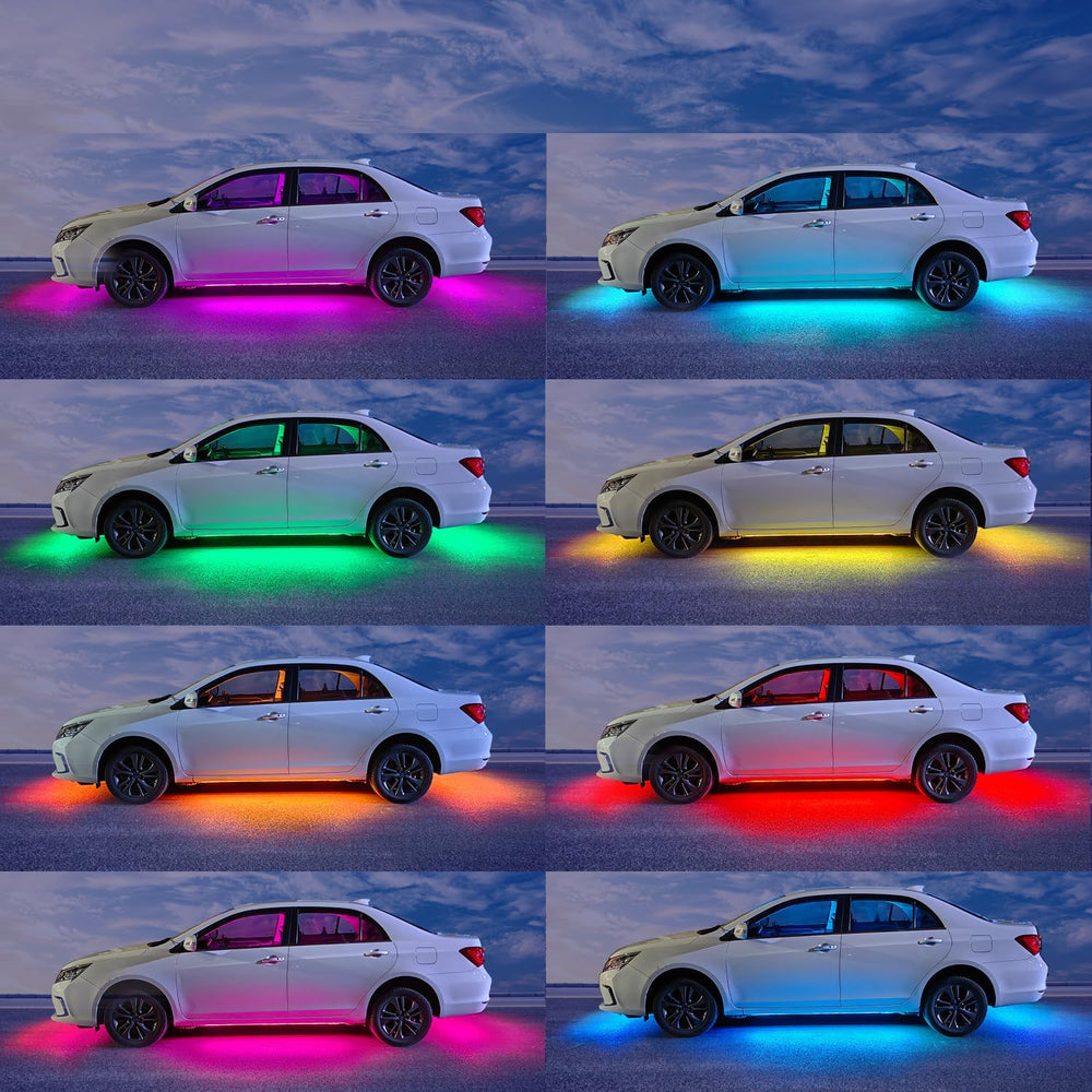 Underglow Kit for Car, Led Underglow Lights with App and Remote Control, 16 M...