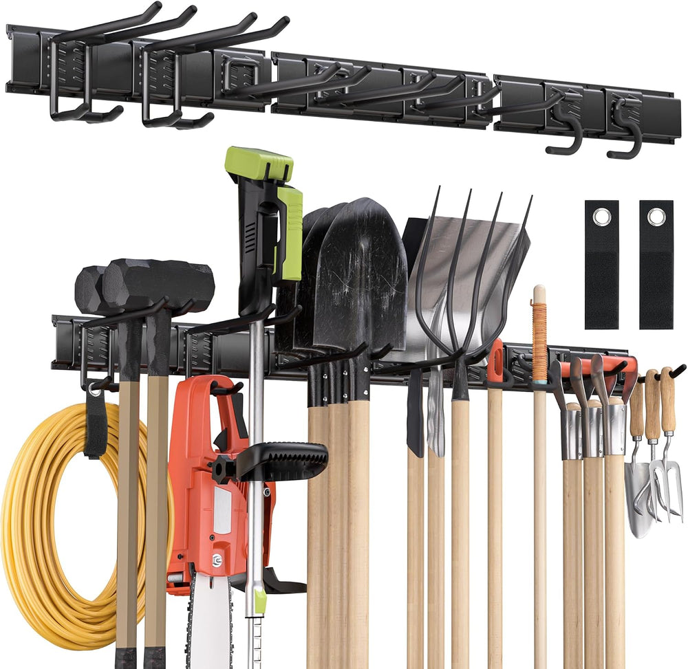 Garden Tool Organizer Wall Mount, 48 inches Tool Storage Rack
