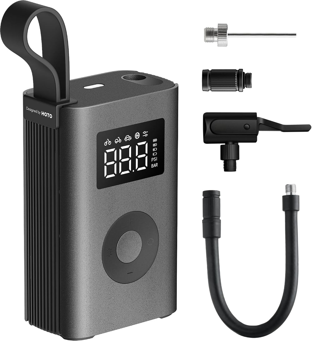 HOTO Air Pump ADV, Tire Inflator Portable Air Compressor with Digital Pressur...