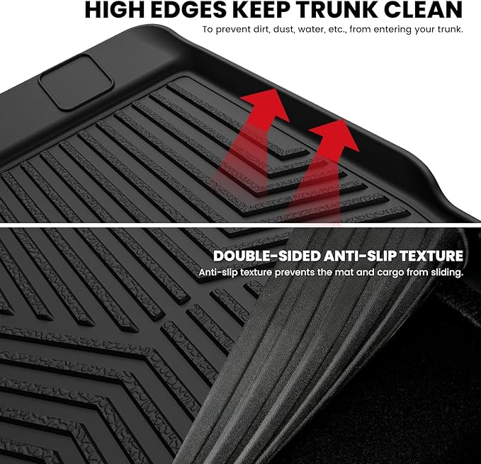 LASFIT Trunk&Seatback Mats for Toyota 4Runner 2013-2024, All Weather TPE ...