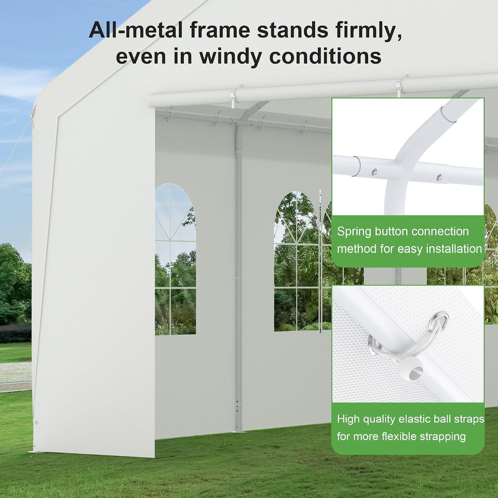 Party Tent 20’ x 20’ Outdoor Canopy Tent w/Removable Sidewall