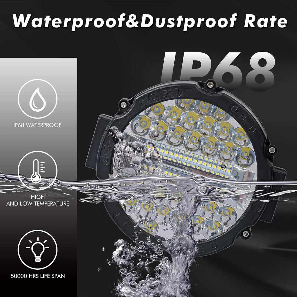 WINBANG 7 Inch Round LED Offroad Lights,201W LED Light Pods Driving Light Bar...