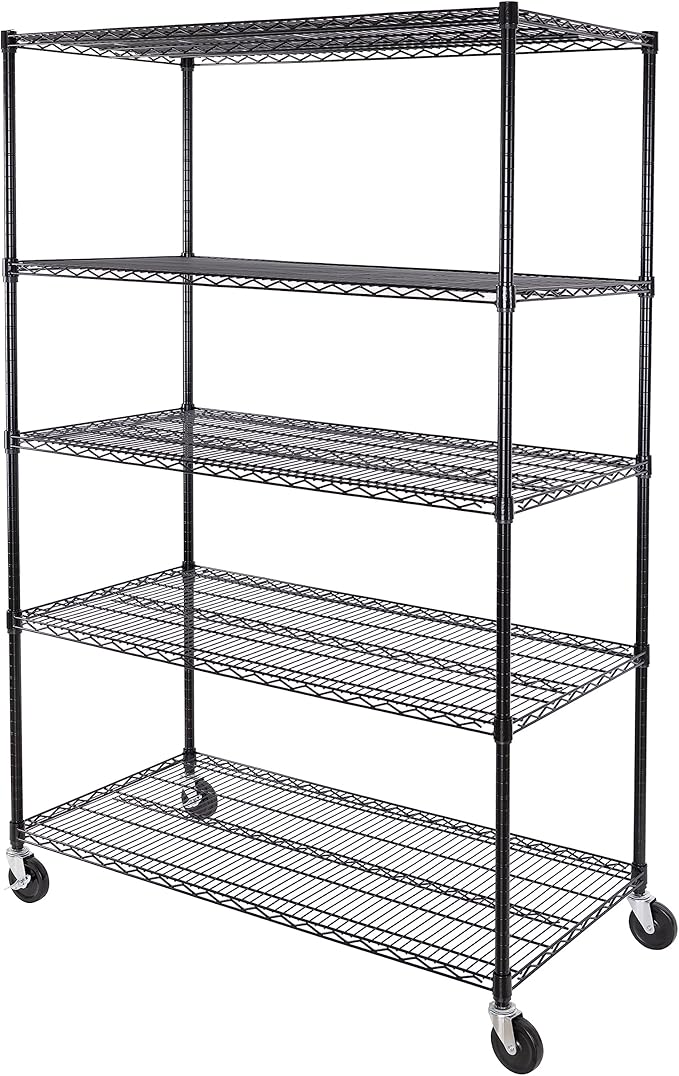 Seville Classics UltraDurable Heavy Duty NSF Solid Steel Wire Rack Storage Unit