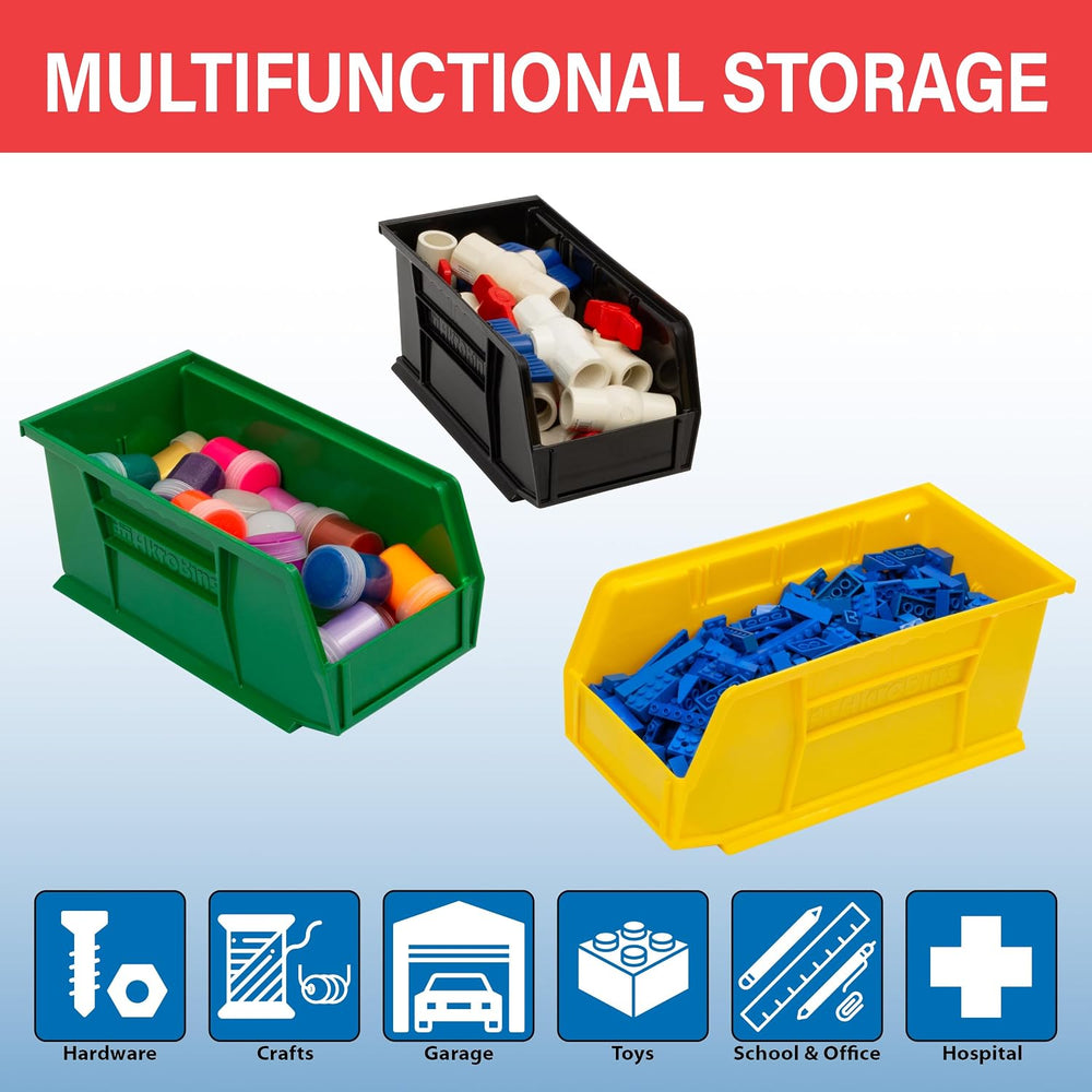 Akro-Mils 30230 AkroBins Plastic Storage Bins, 11"x5"x5", Blue...