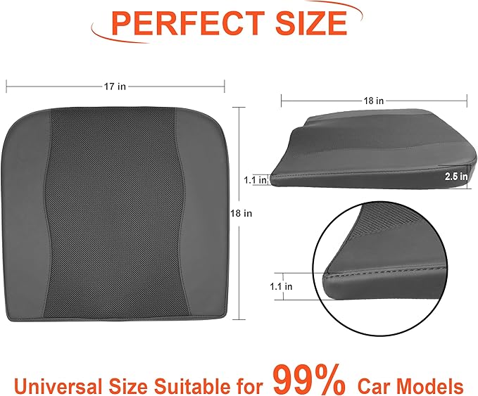 Car Seat Cushion, Comfort Memory Foam Car Cushions