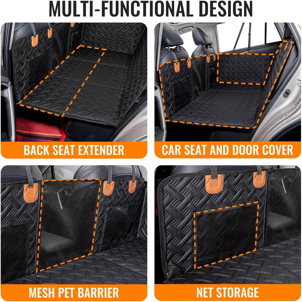 MAXFUT Dog Car Seat Cover for Back Seat,Back Seat Extender for Dogs