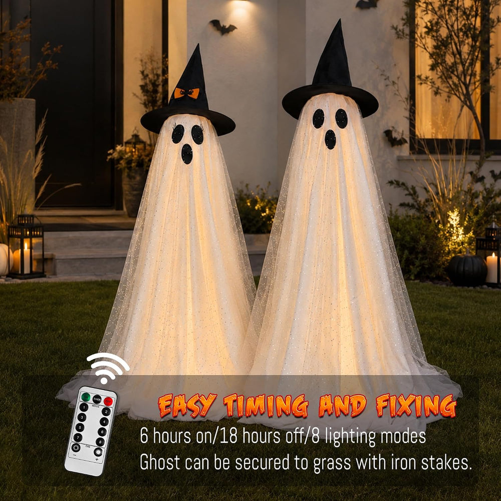 2Packs Halloween Decorations Outdoor,Halloweens Party Decoration Indoor,59in ...