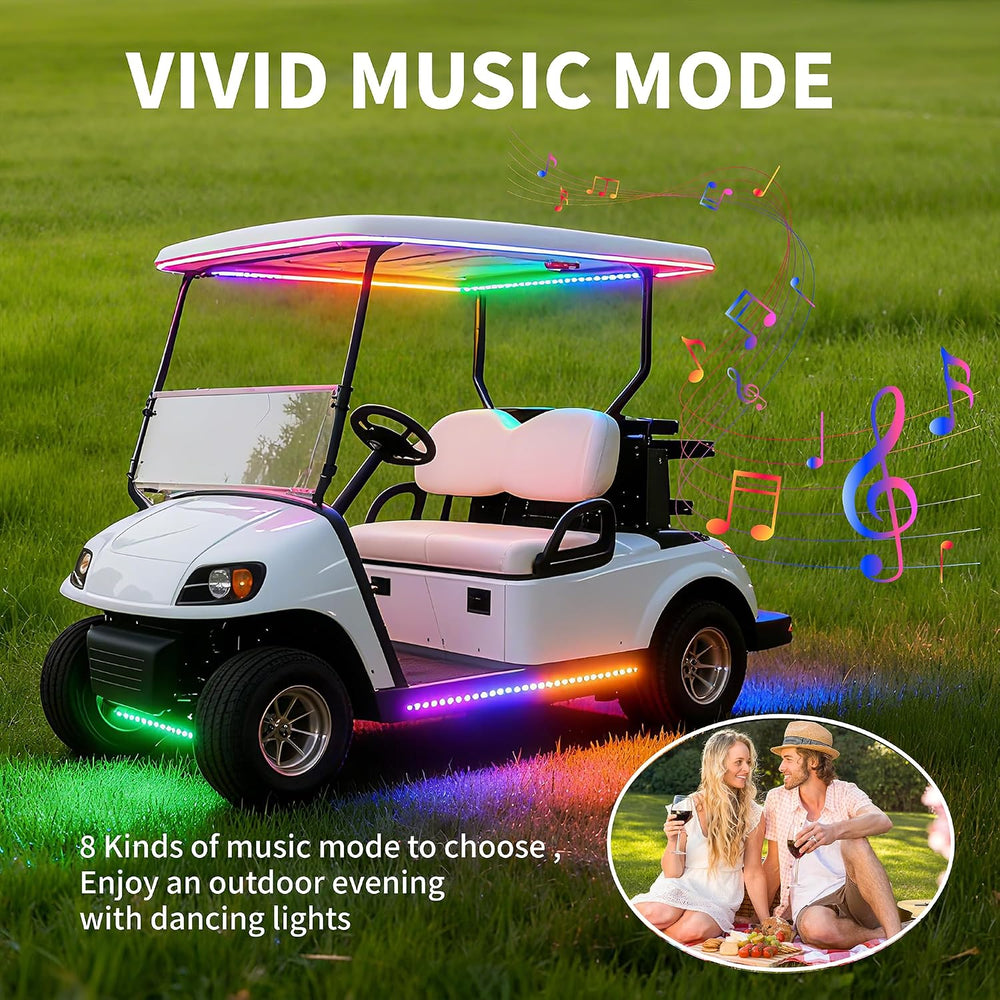 6Pcs Golf Cart Lights underglow Light kit/Accessories Lighting/Wheel Lights/l...