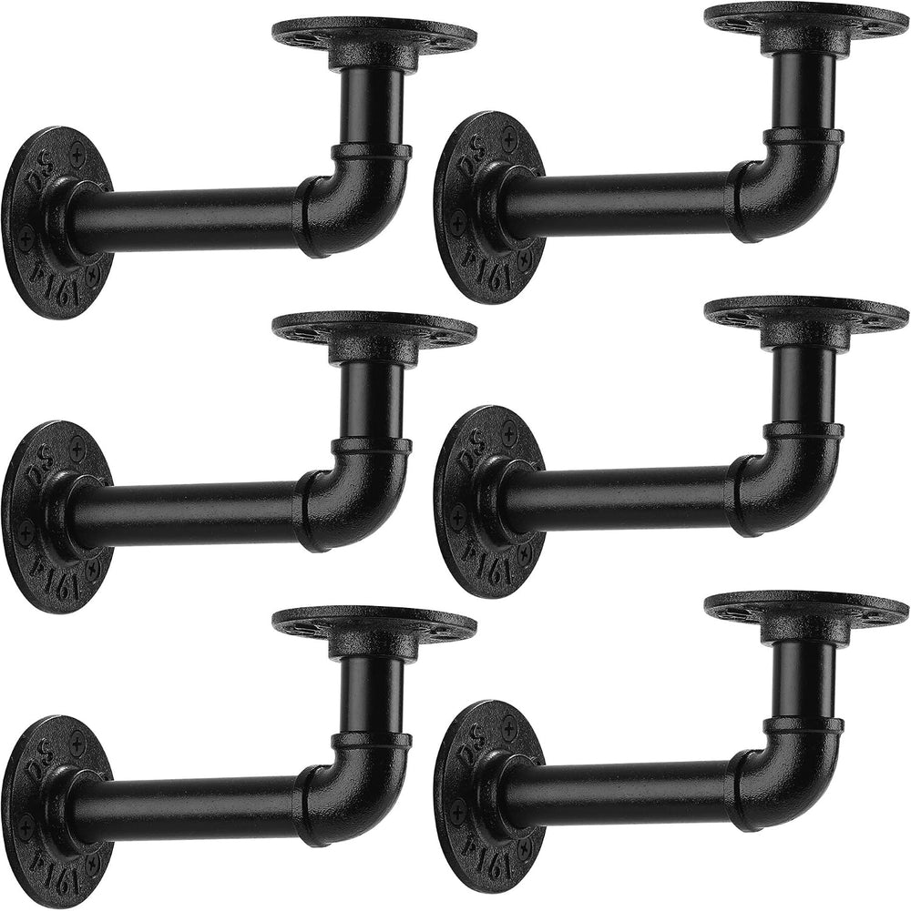 1/2" Pipe Shelf Bracket，Wall Mounted Floating Shelf Bracket, Steam Punk ...