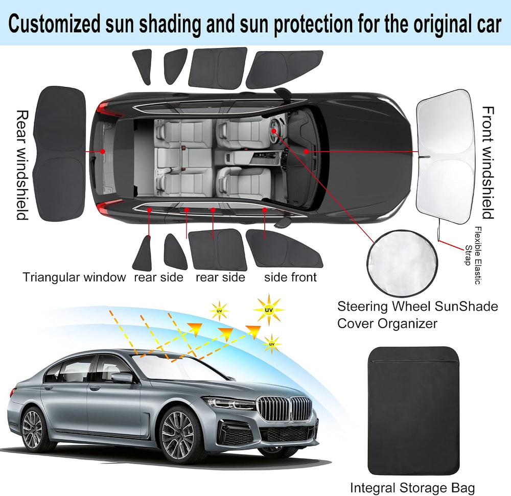 TINGLU Window Shades for BMW X1 F48 2016 2017 2018 2019 2020 2021 2022 Access...