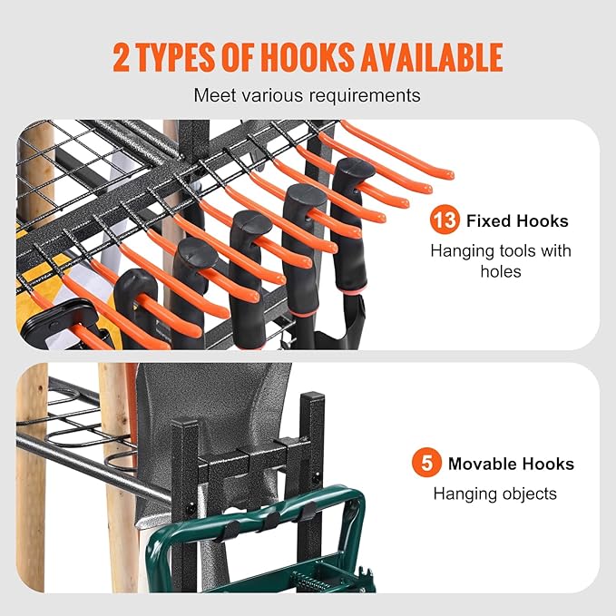 VEVOR Garden Tool Organizer, 16 Slots