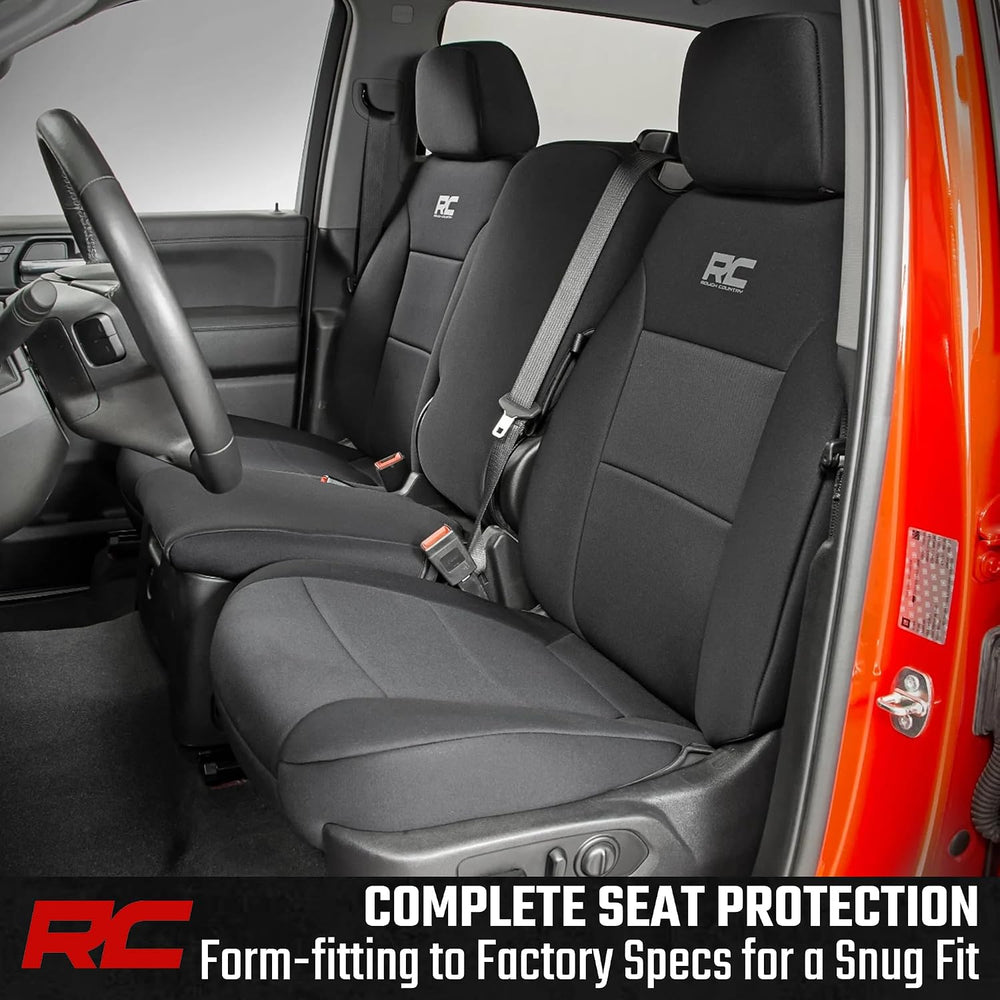 Rough Country Neoprene Seat Covers for Chevy Silverado & GMC Sierra 1500 ...
