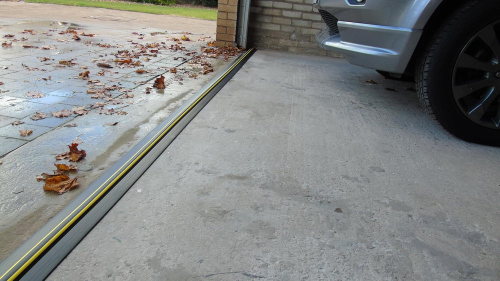 ¾” High Garage Door Threshold Seal Kit 16'3" Length | Flexible PVC |...