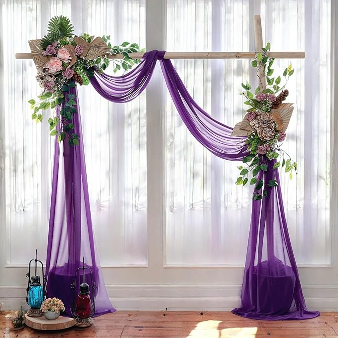 MDS Halloween Chiffon Draping Fabric - 1 Panel, 30" Wide x 50ft Long - S...