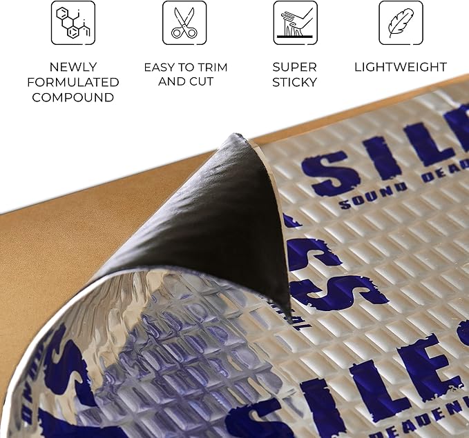 Siless 50 mil 26 sqft Car Sound Deadening mat