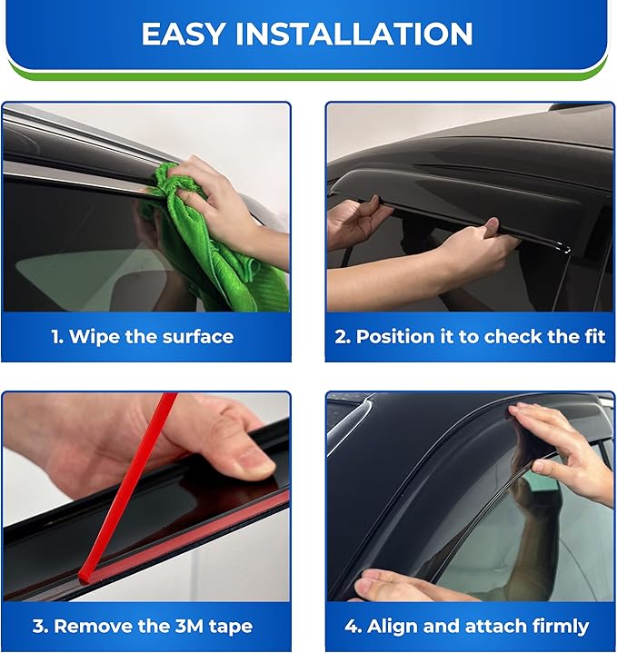 KPY Window Visors Compatible