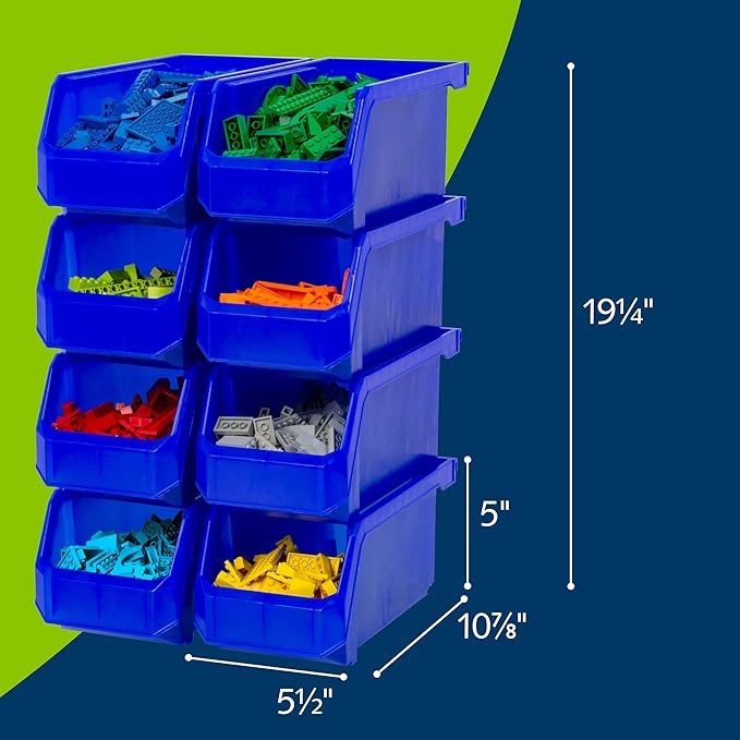 Plastic Containers for Organizing and Storage Bins for Closet, Garage or Pant...