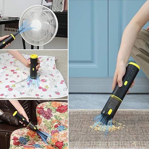 Cros 4-in-1 Mini Cordless Vacuum Cleaner, 21kPa Powerful Suction, Portable