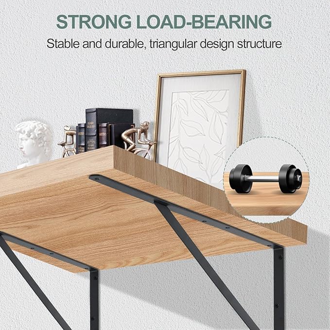 12 Pack L18 x H 12" Black Heavy Duty Shelf Brackets