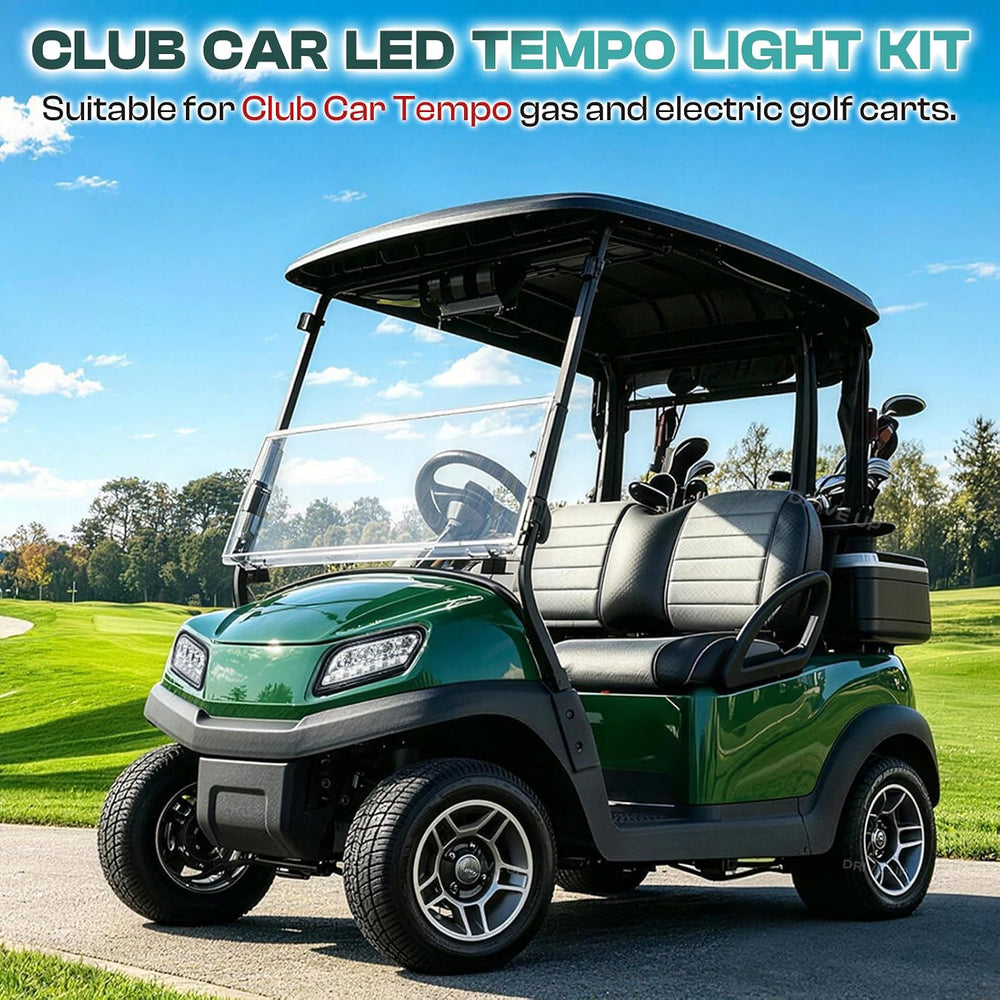 Golf Cart Tempo LED Light Kit for Club Car Tempo, Golf Cart LED Headlight and...