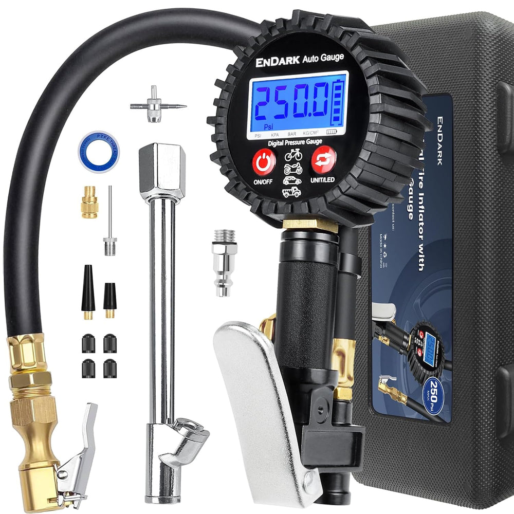 ENDARK Tire Inflator Pressure Gauge for Air Compressor - Digital Air Chuck