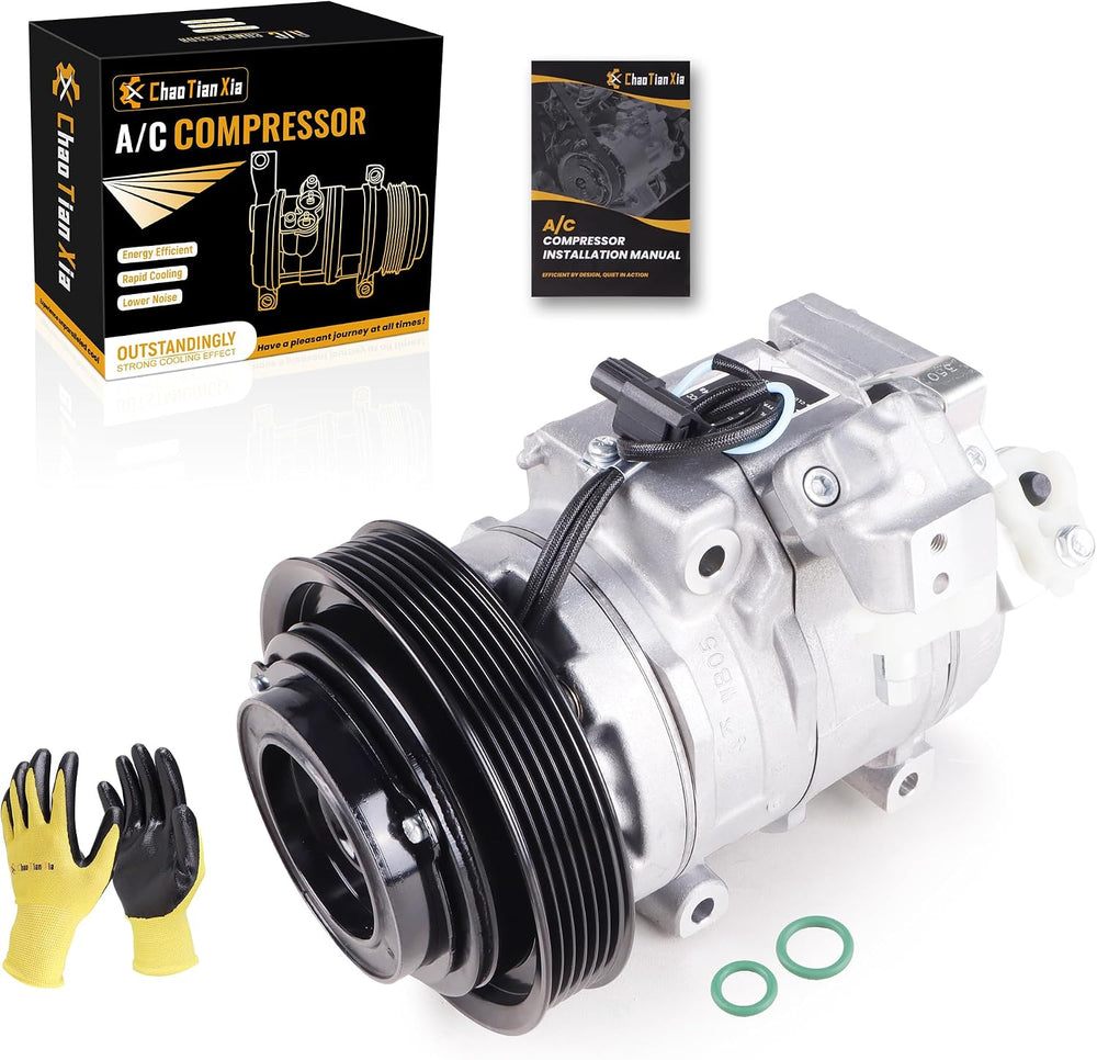 Air Conditioner AC Compressor with 6PK Clutch
