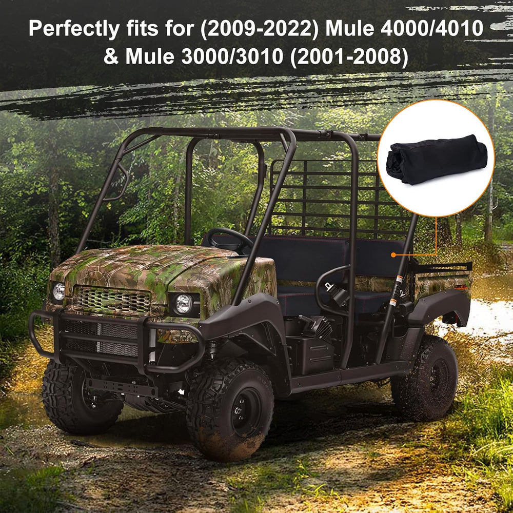 BORDAN UTV Waterproof Seat Cover for Kawasaki Mule 4000 4010 2009-2025, Heavy...