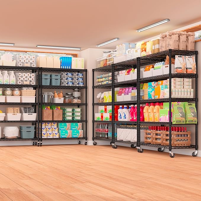 PrimeZone 36" W x 16" D x 79" H Wire Storage Shelves