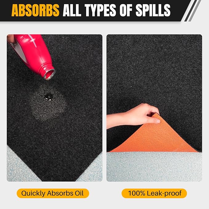 Heavy Duty Oil Spill Mat, Garage Floor Mat