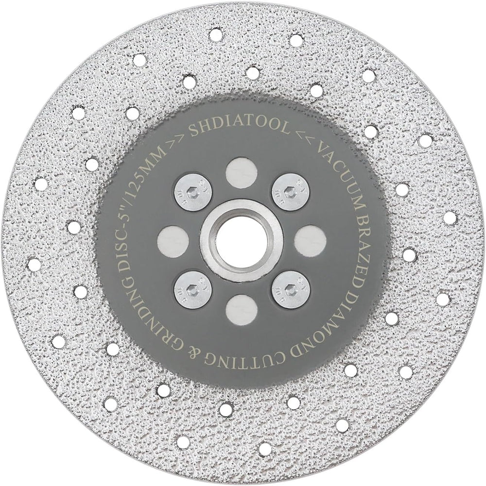 SHDIATOOL 5-Inch Diamond Cutting & Grinding Disc, 5/8-11 Flange 125mm