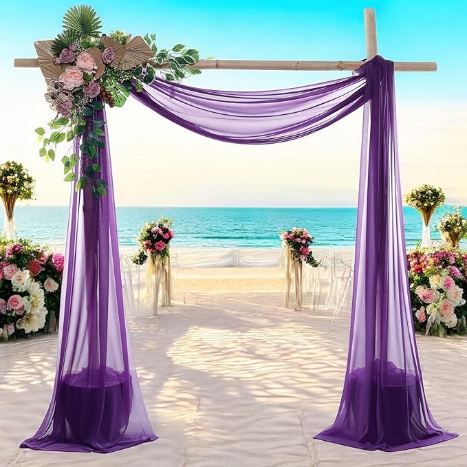 MDS Halloween Chiffon Draping Fabric - 2 Panel, 30" Wide x 100ft Long - ...
