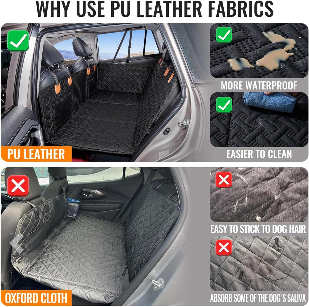 MAXFUT Dog Car Seat Cover for Back Seat,Back Seat Extender for Dogs
