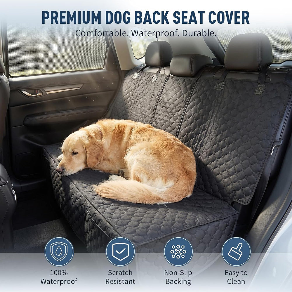 Dog Car Seat Cover for Back Seat - Waterproof Car Seat Protector