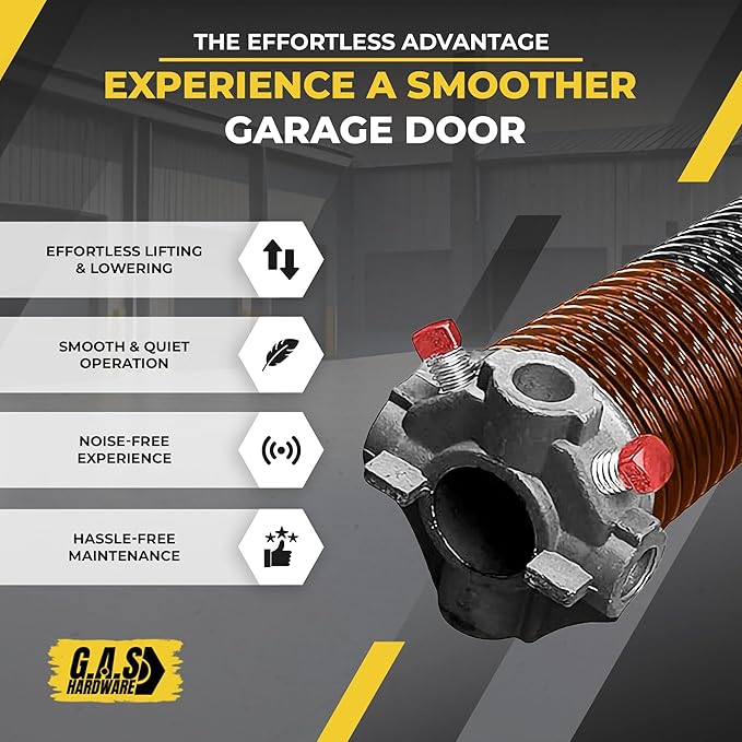 Garage Door Torsion Springs 273x2x36 Includes 1” Steel Bearing, and Winding Bars