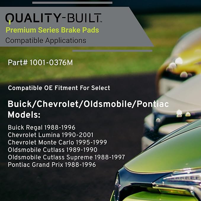 Premium Semi-Metallic Front Brake Pads Compatible