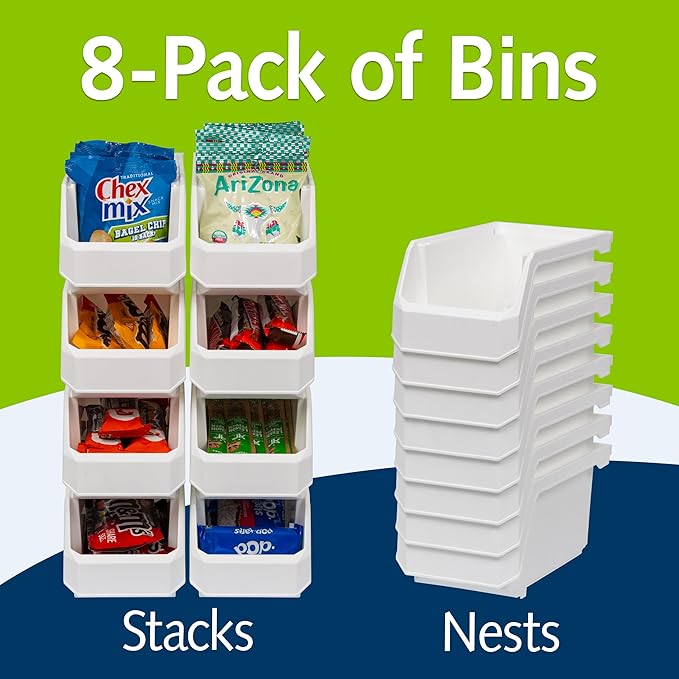 Plastic Containers for Organizing and Storage Bins for Closet, Garage or Pant...