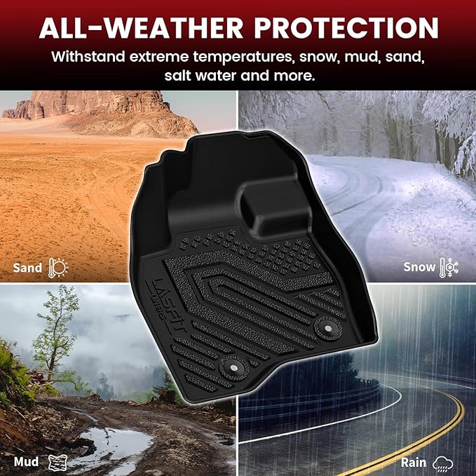 LASFIT Floor Mats & Cargo with Backrest Mat