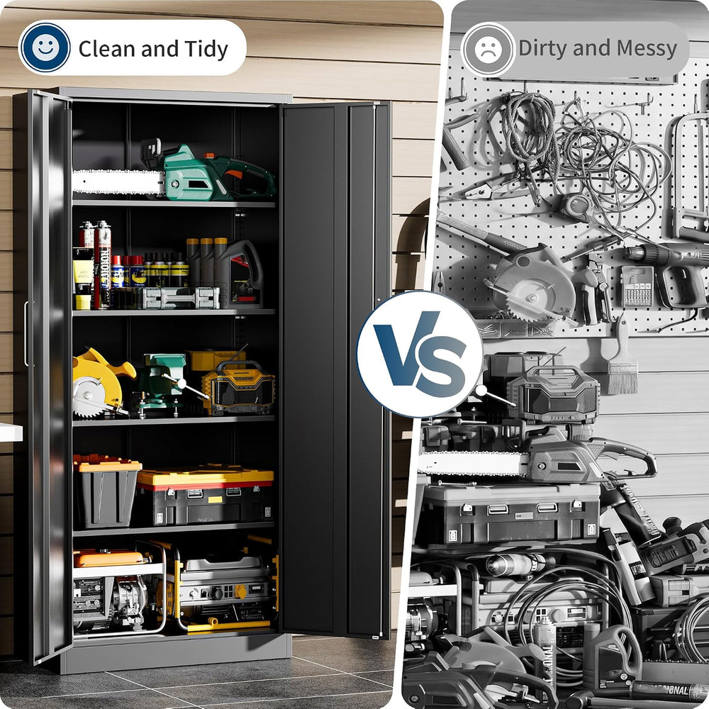 Garage Storage Cabinet, Durable Metal Storage Solution